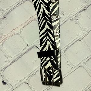 Zebra Print Belt